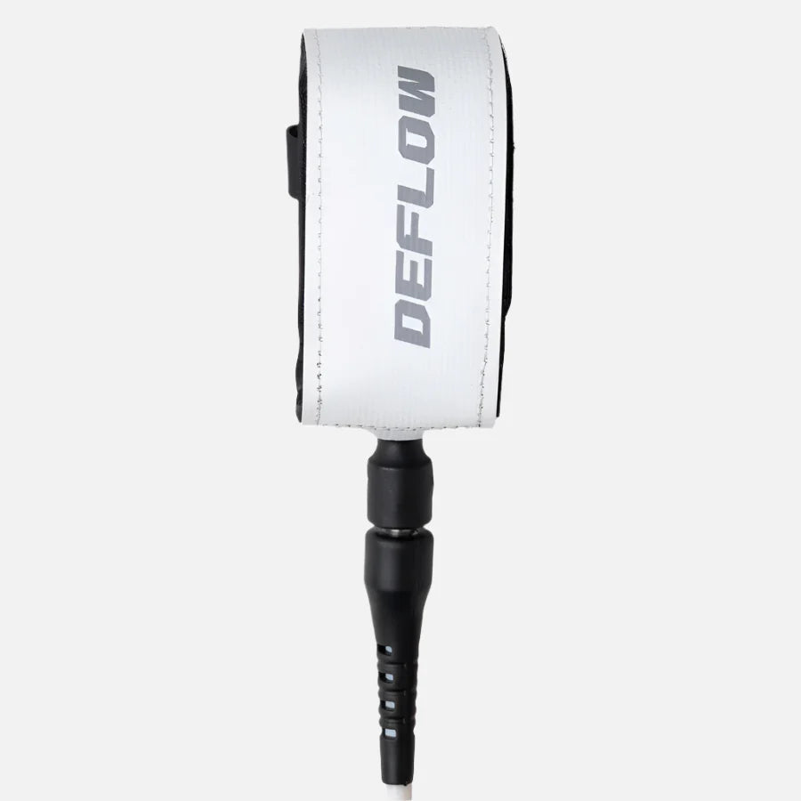 Invento de surf de alta competición Deflow Protech White Leash en color blanco