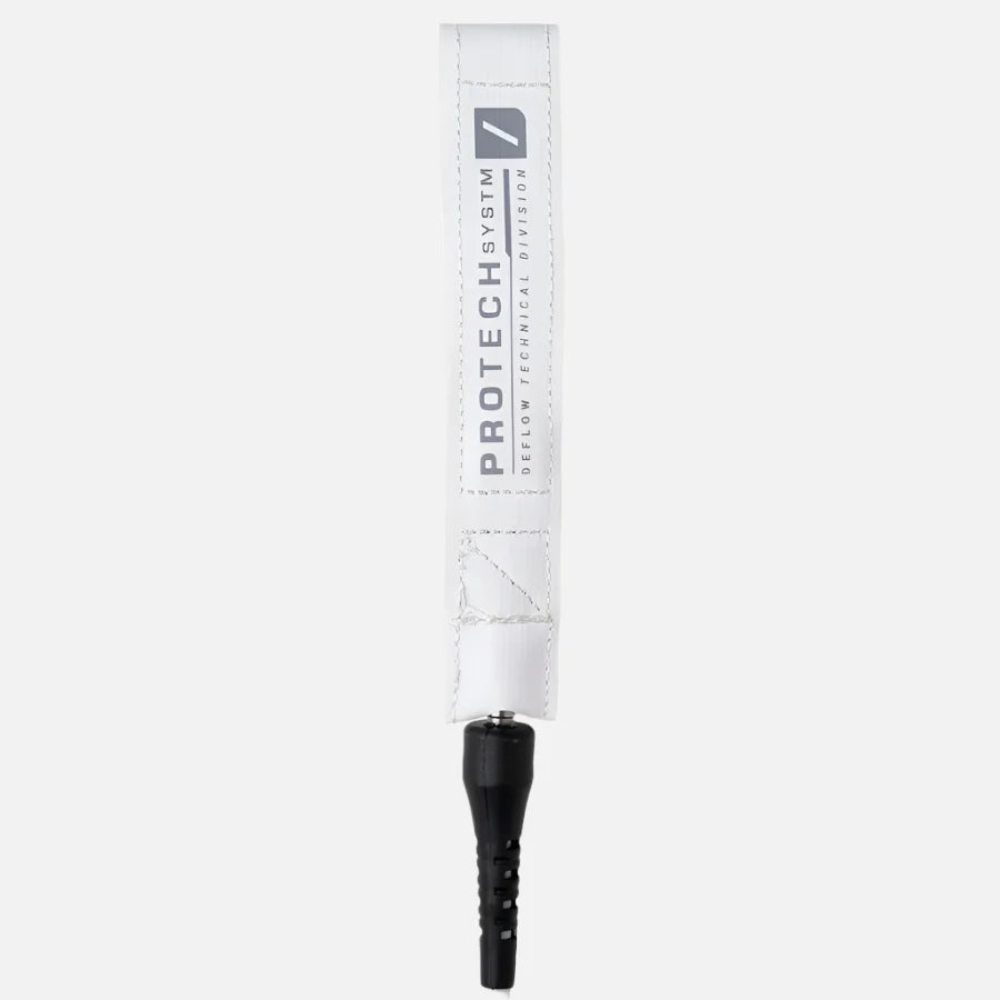 Invento de surf de alta competición Deflow Protech White Leash en color blanco