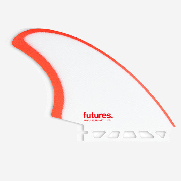 Set de dos quillas de surf Futures Mikey February Keel en fibra de vidrio para tablas Twin Fin