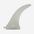 Quilla de longboard Single Fin de fibra de vidrio Captain Fin Co. Alex Knost Classic 9.5 pulgadas en color transparente translúcido