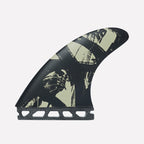 Set de quillas de surf Captain Fin Co. Mikey February Tri Medium en negro para sistema Futures