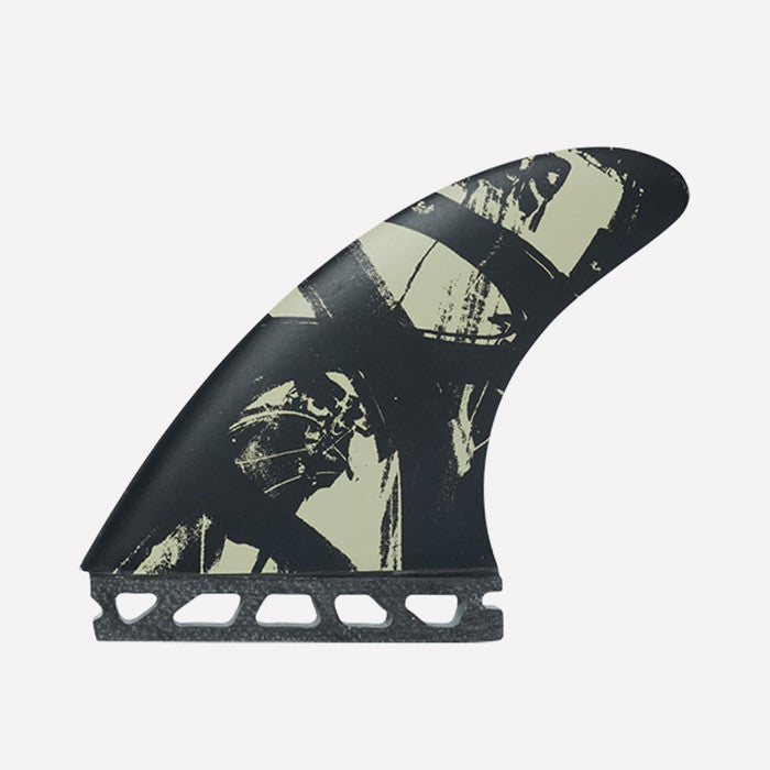 Set de quillas de surf Captain Fin Co. Mikey February Tri Medium en negro para sistema Futures