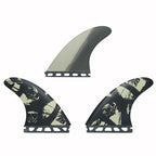 Set de quillas de surf Captain Fin Co. Mikey February Tri Medium en negro para sistema Futures