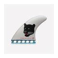 Set de quillas de surf de fibra de vidrio Captain Fin Co. Dane Reynolds Black Panther Small Single Tab en color negro