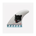 Set de quillas de surf de fibra de vidrio Captain Fin Co. Dane Reynolds Black Panther Small Single Tab en color negro