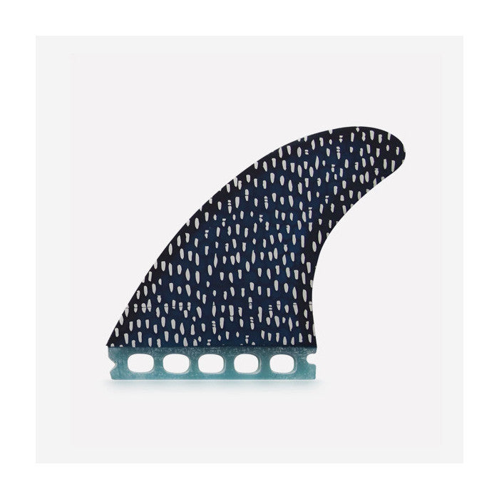 Set de quillas de surf de fibra de vidrio Captain Fin Co. Dane Reynolds Black Panther Small Single Tab en color negro