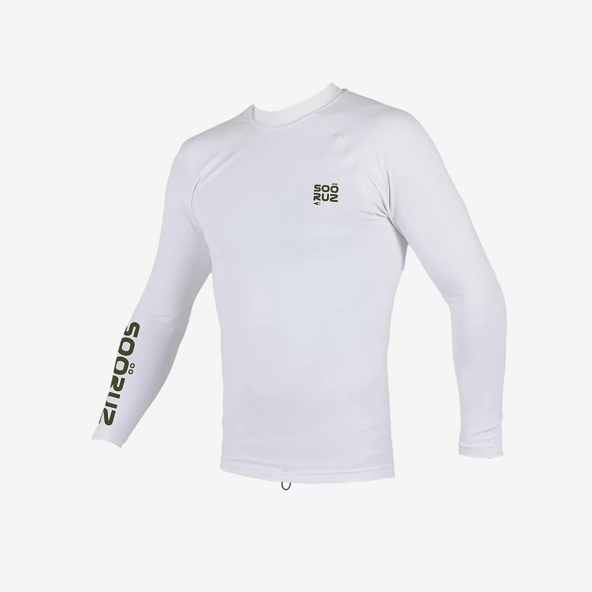 Licra de surf manga larga ceñida con protección UV para hombre Soöruz Khione color blanco