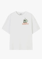 Camiseta de surf Salty Kokonut Tee con diseño de palmeras en la espalda