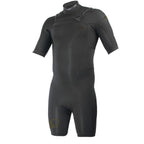 Traje de neopreno shorty manga corta para hombre Soöruz Fighter 2 2 mm Front Zip en color negro