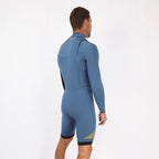 Traje de neopreno shorty de manga larga para hombre 3/2mm Soöruz Fighter Chest Zip color azul