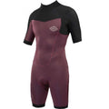 Traje de neopreno shorty para hombre Soöruz Fighter 2 2 mm Back Zip color rojo