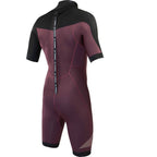 Traje de neopreno shorty para hombre Soöruz Fighter 2 2 mm Back Zip color rojo