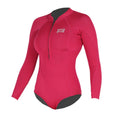 Traje de neopreno corto manga larga para mujer 1/1mm Soöruz Divine Mini Zip color rosa
