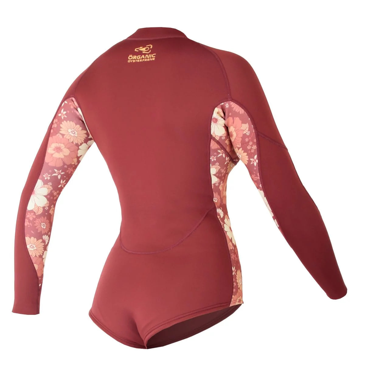 Traje de neopreno corto manga larga para mujer 1/1mm Soöruz Divine Mini Zip color rojo