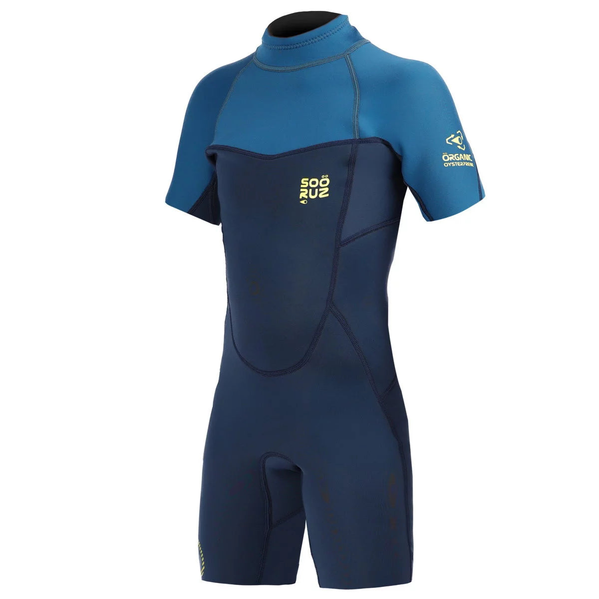 Traje de neopreno corto para niño 2/2mm Soöruz Fly Back Zip color azul marino