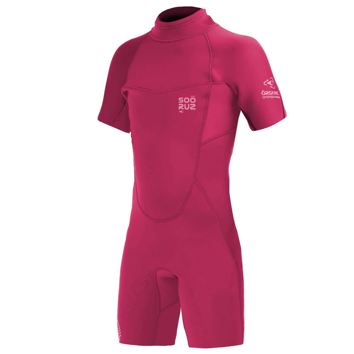 Traje de neopreno corto para niña 2/2mm Soöruz Fly Back Zip color rosa
