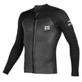 Top de neopreno de manga larga con cremallera frontal para hombre 2/1mm Soöruz Fighter color negro