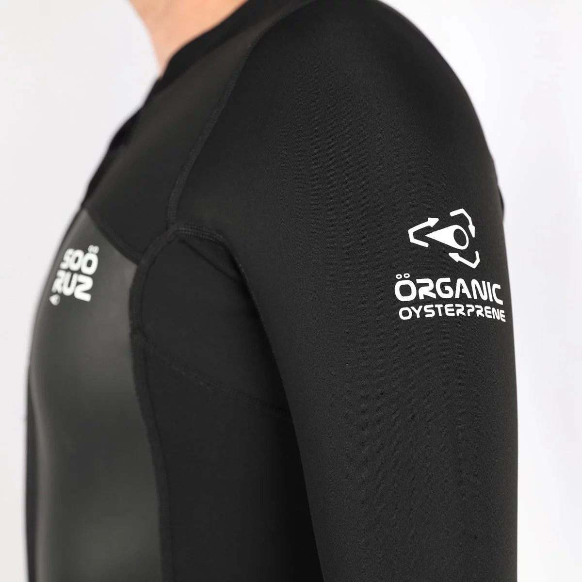 Top de neopreno de manga larga con cremallera frontal para hombre 2/1mm Soöruz Fighter color negro