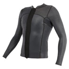 Top de neopreno de manga larga con cremallera frontal para hombre 2/1mm Soöruz Fighter color negro