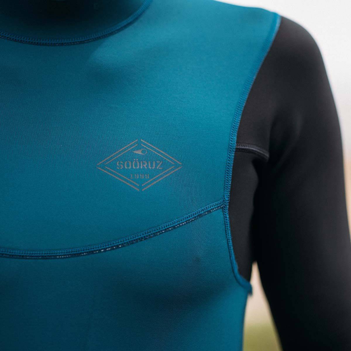Top de neopreno de manga larga para hombre 1mm Soöruz Fighter color azul