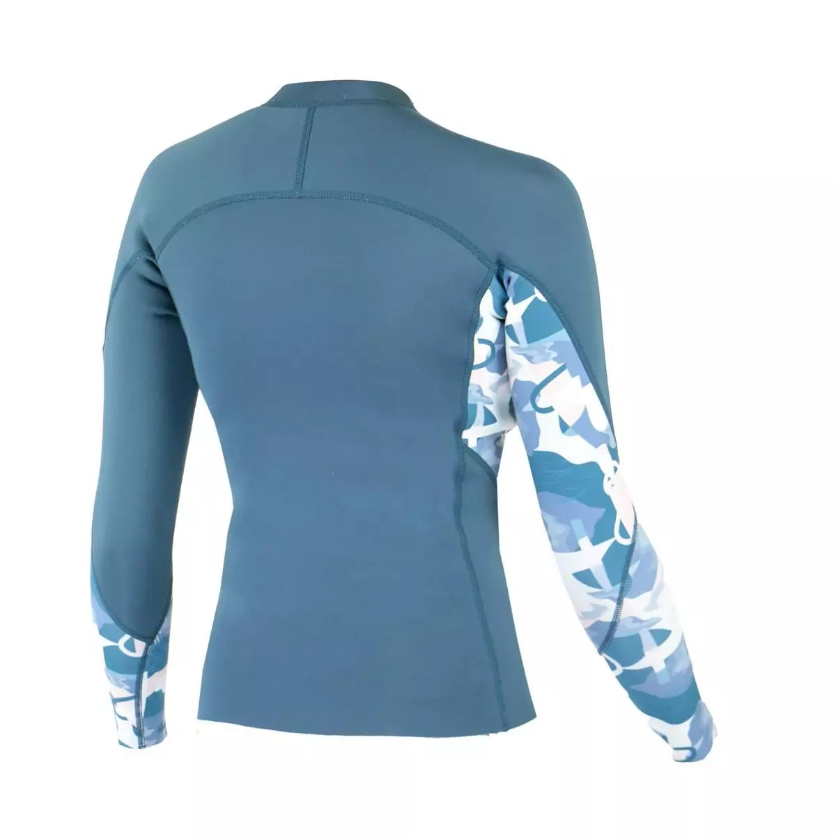 Chaqueta de neopreno de manga larga para mujer 2/1mm Soöruz Divine Front Zip color azul