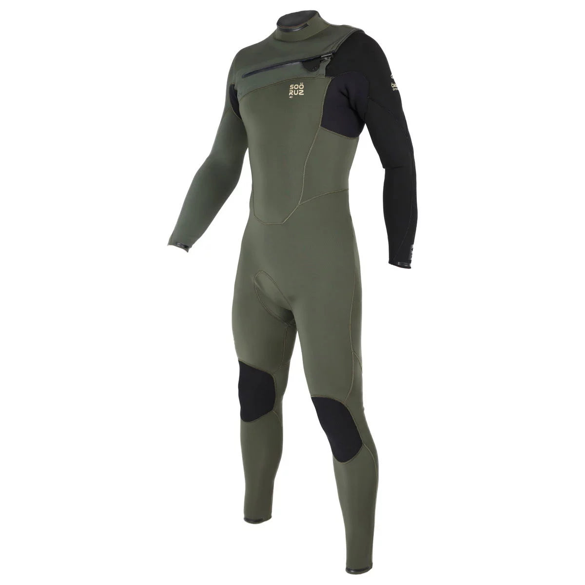 Traje de neopreno para hombre Soöruz Fighter 4 3 mm Chest Zip caqui
