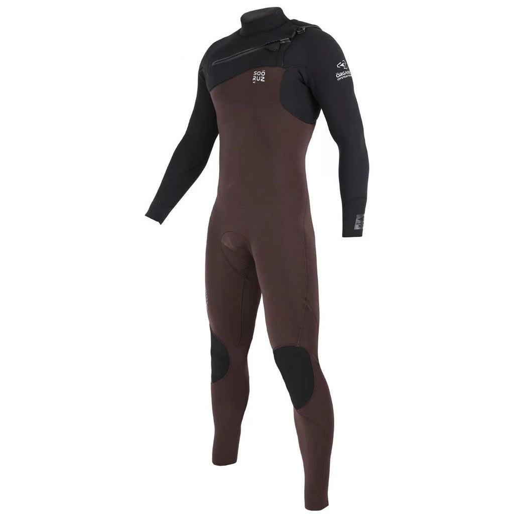 Traje de neopreno para hombre Soöruz Guru Pro 4 3 mm Chest Zip marrón
