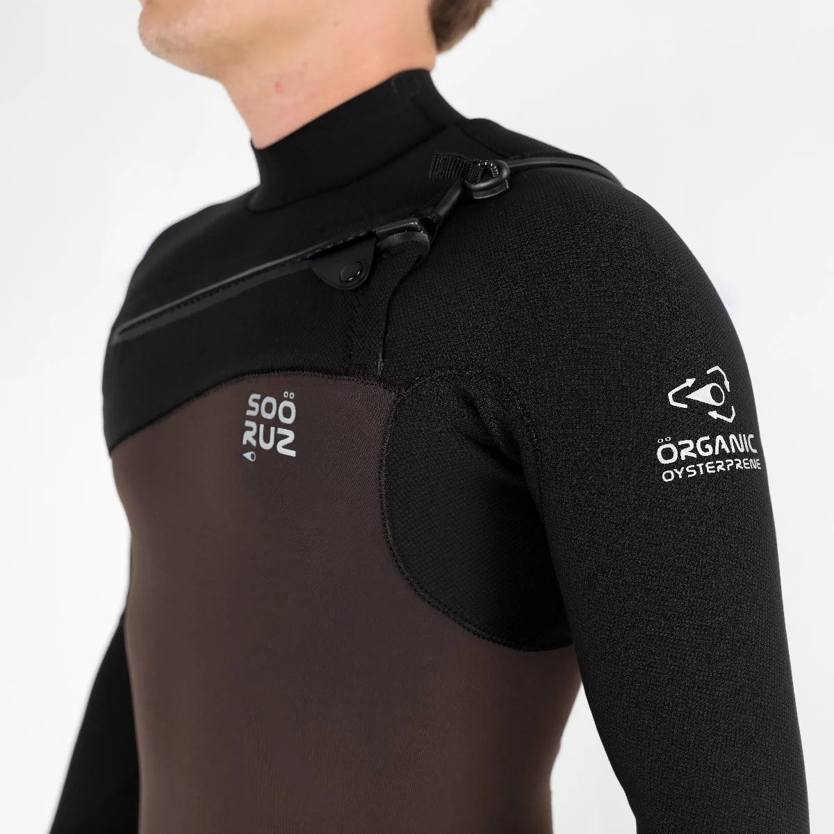 Traje de neopreno para hombre Soöruz Guru Pro 4 3 mm Chest Zip marrón