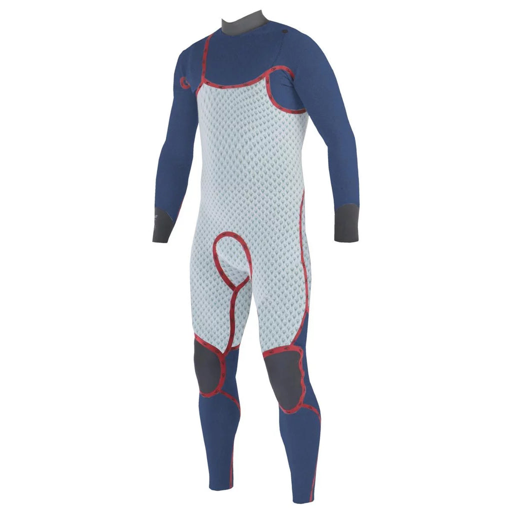 Traje de neopreno para hombre Soöruz Guru Pro 4 3 mm Chest Zip negro