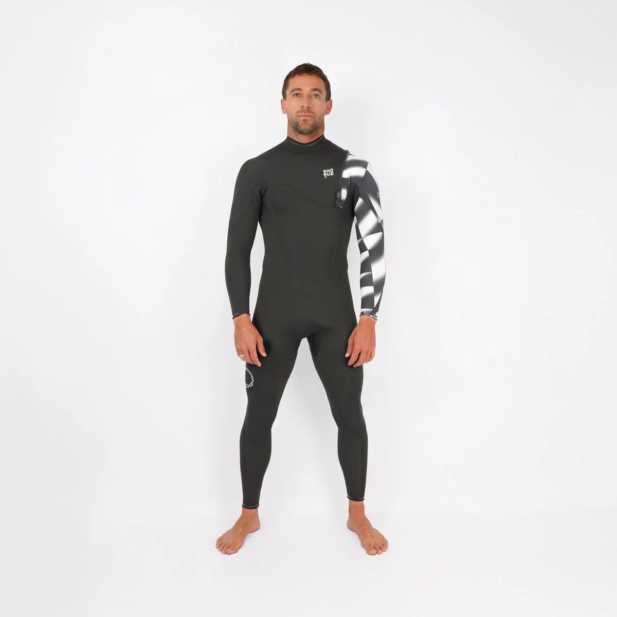 Traje de neopreno para hombre Soöruz Fighter 4 3 mm Zip Free negro