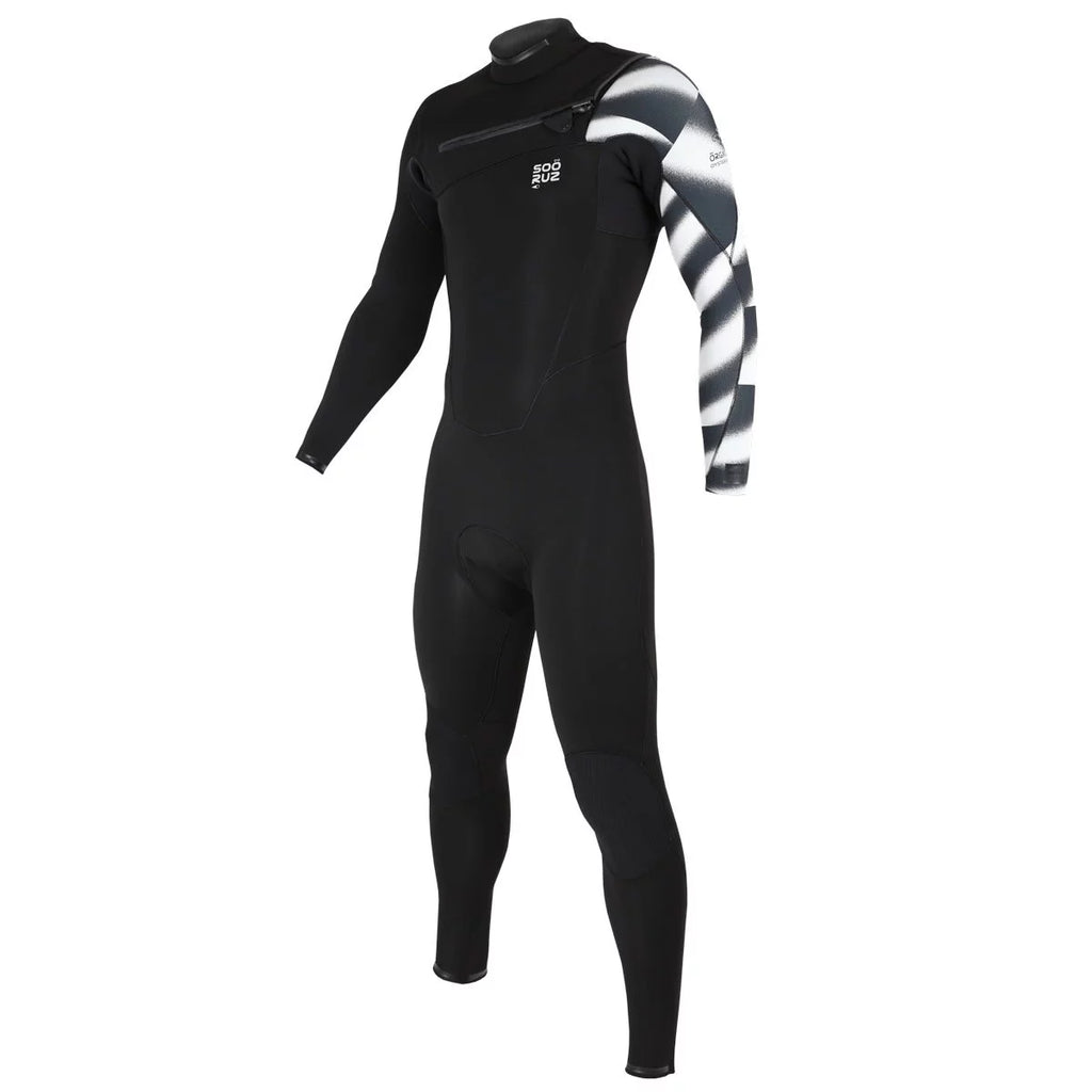 Traje de neopreno para hombre Soöruz Fighter 4 3 mm Chest Zip negro