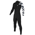 Traje de neopreno para hombre Soöruz Fighter 4 3 mm Chest Zip negro