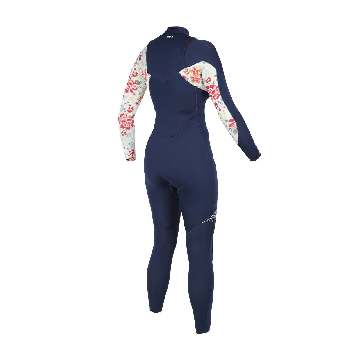 Traje de neopreno largo para mujer 3/2mm Soöruz Divine Chest Zip color azul marino