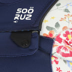 Traje de neopreno largo para mujer 3/2mm Soöruz Divine Chest Zip color azul marino