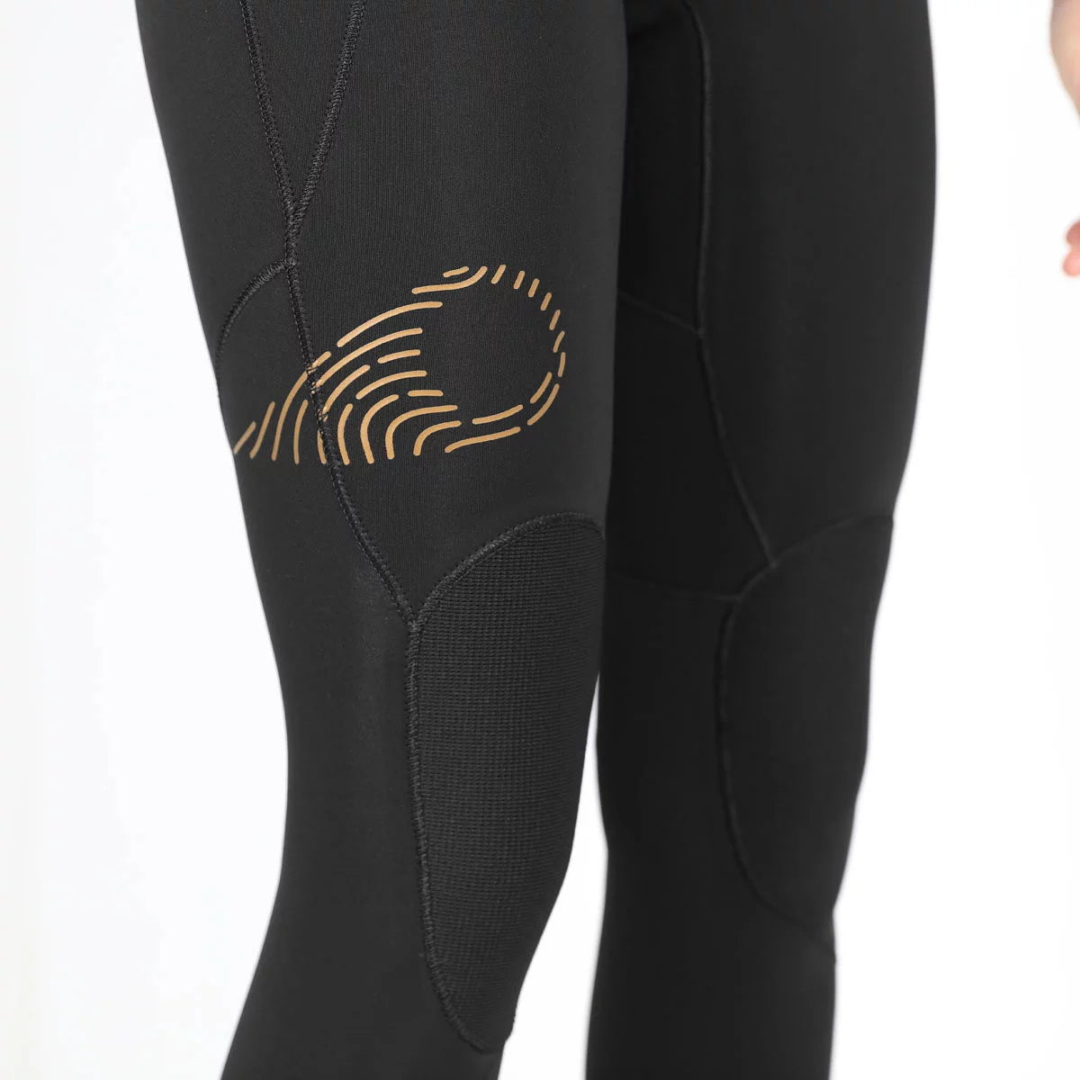 Traje de neopreno largo para mujer 4/3mm Soöruz Guru Pro Chest Zip color negro