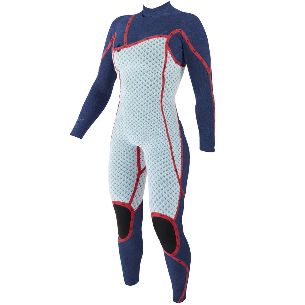 Traje de neopreno largo para mujer 4/3mm Soöruz Guru Pro Chest Zip color negro