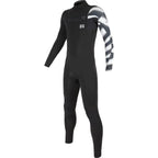 Traje de neopreno largo para niño 4/3mm Soöruz Fighter Front Zip color negro