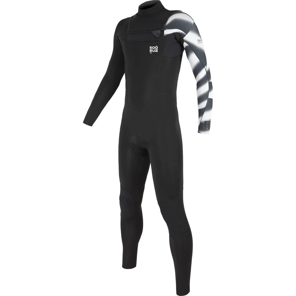 Traje de neopreno largo para niño 4/3mm Soöruz Fighter Front Zip color negro
