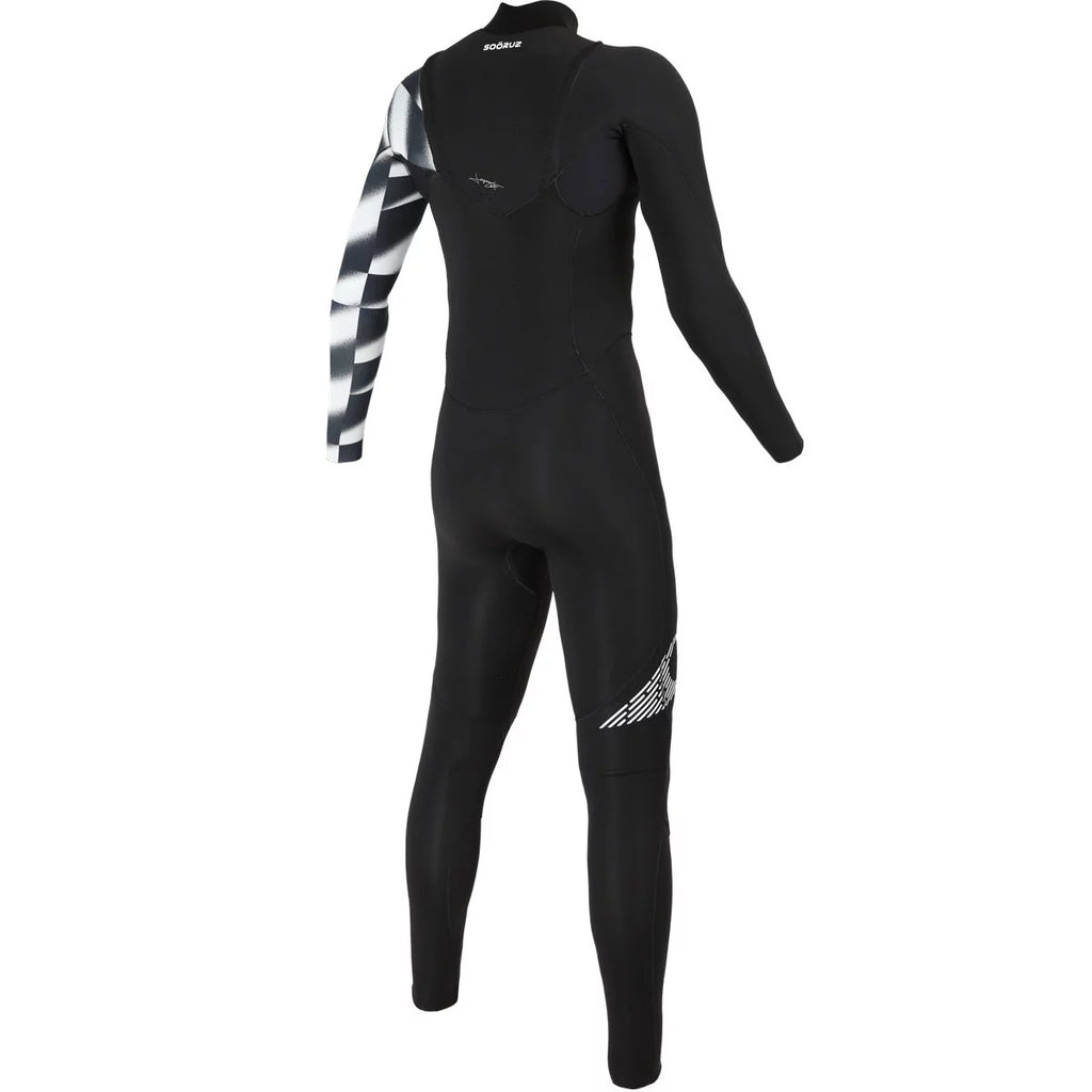 Traje de neopreno largo para niño 4/3mm Soöruz Fighter Front Zip color negro