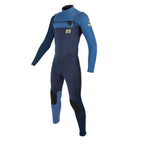 Traje de neopreno largo para niño 4/3mm Soöruz Fly Front Zip color azul marino