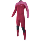 Traje de neopreno largo para niña 4/3mm Soöruz Fly Back Zip color rosa