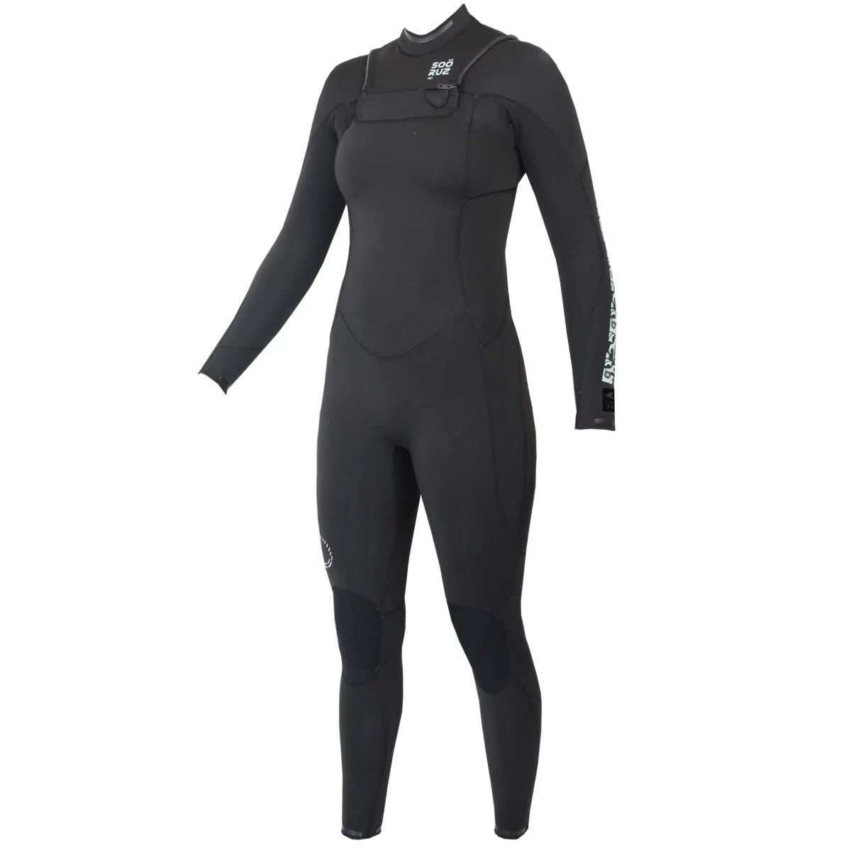 Traje de neopreno largo para mujer 5/4mm Soöruz Divine Chest Zip color negro