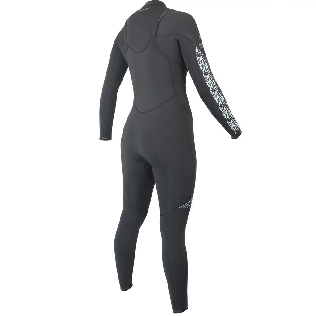 Traje de neopreno largo para mujer 5/4mm Soöruz Divine Chest Zip color negro