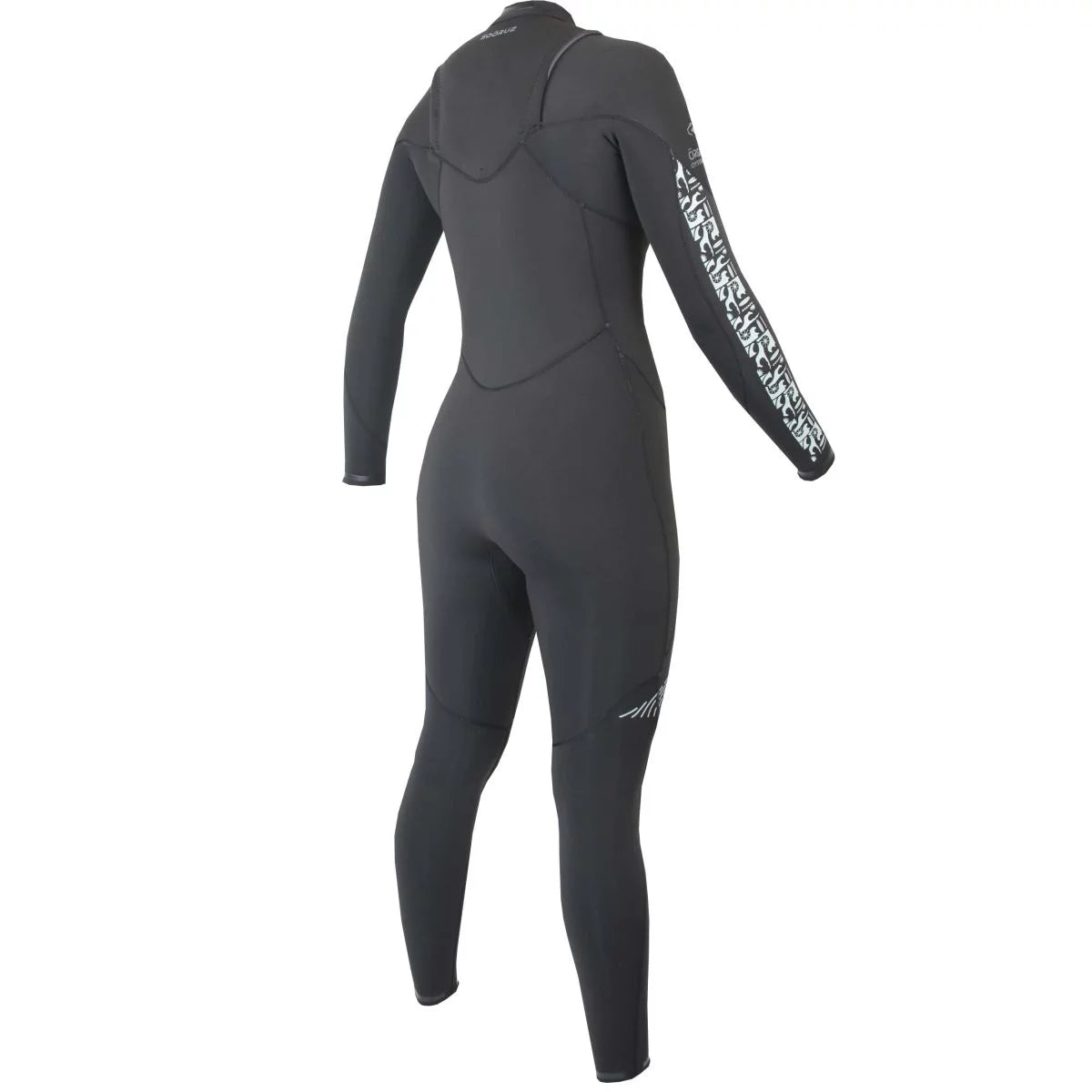 Traje de neopreno largo para mujer 5/4mm Soöruz Divine Chest Zip color negro