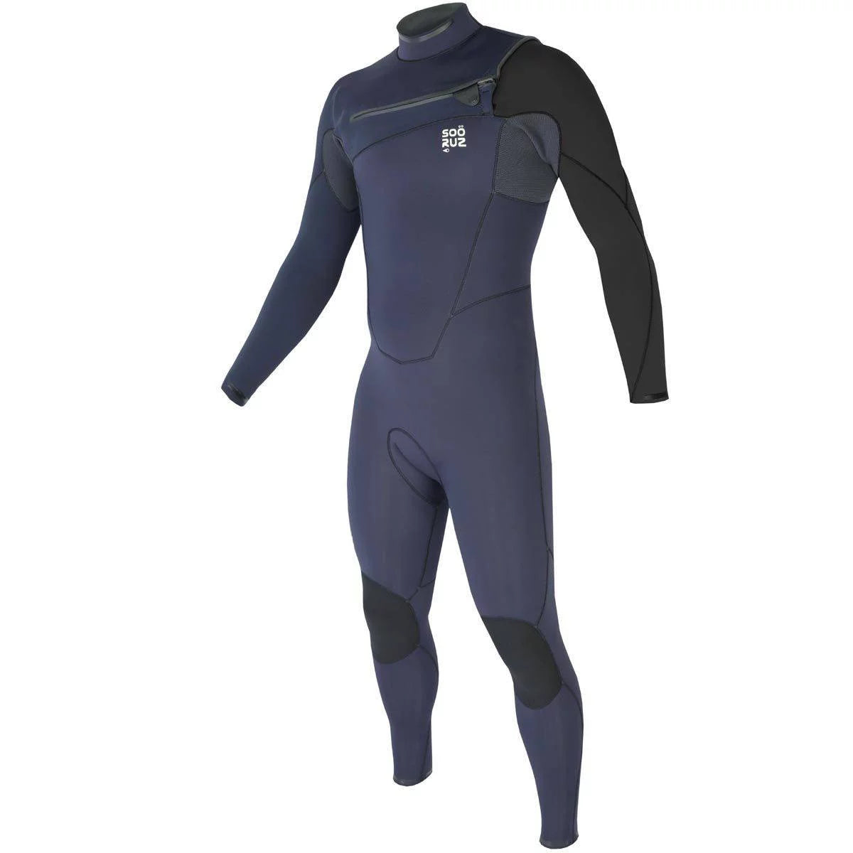 Traje de neopreno para hombre Soöruz Fighter 4 3 mm Chest Zip azul marino