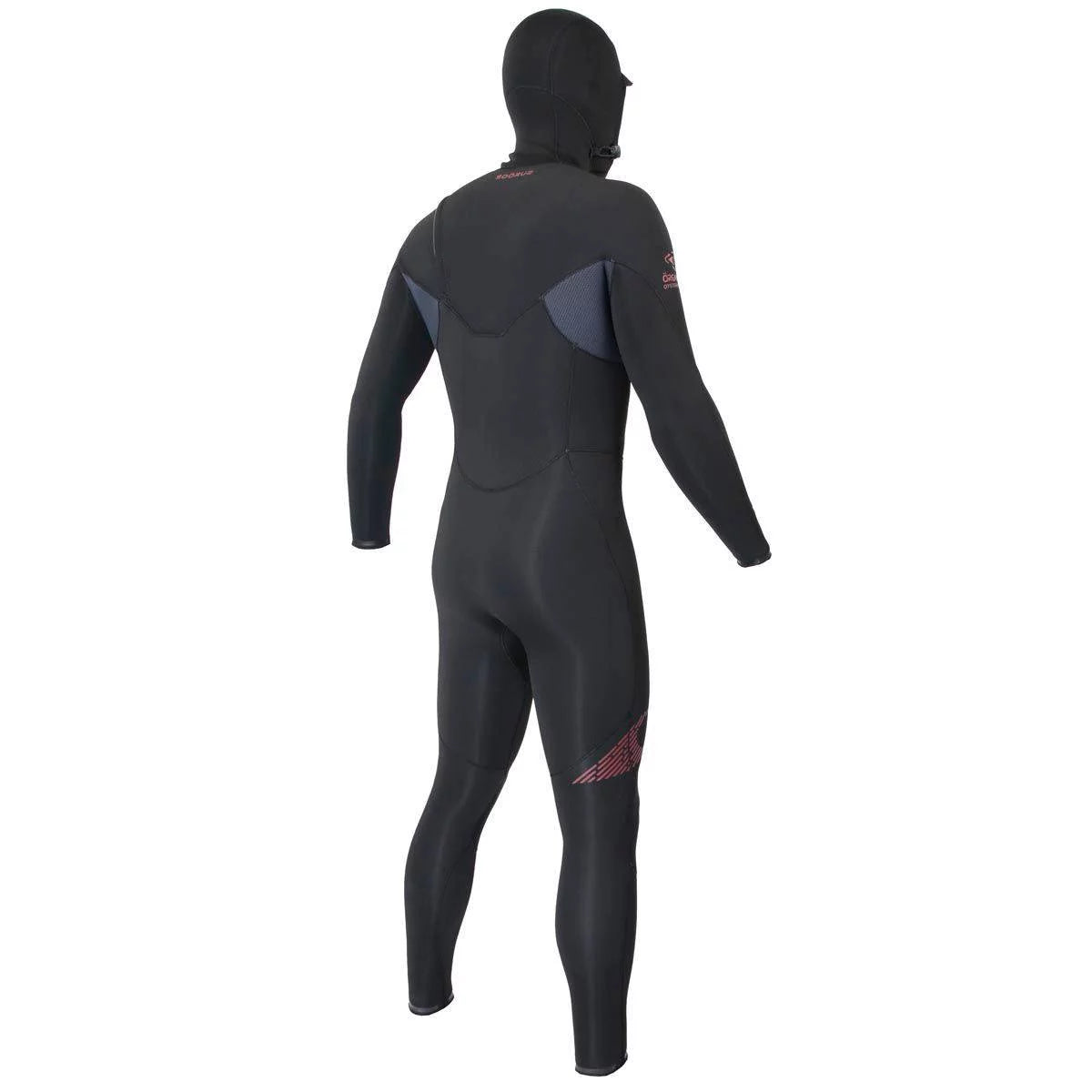 Traje de neopreno para hombre con capucha Soöruz Fighter Hood 5 4 3 mm Chest Zip negro