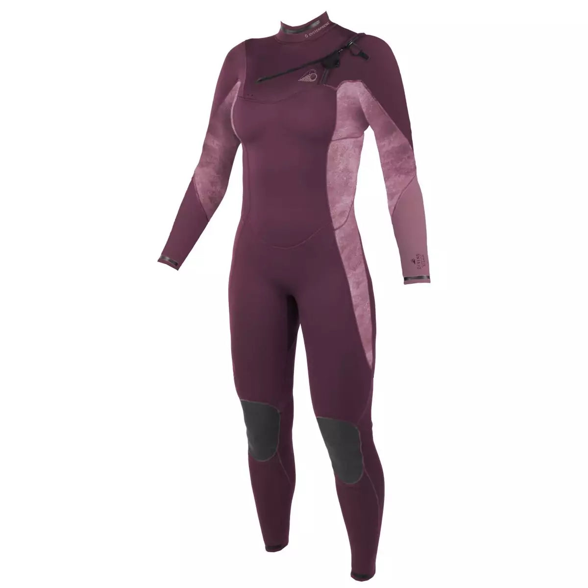 Traje de neopreno largo para mujer 4/3mm Soöruz Divine Chest Zip color rojo