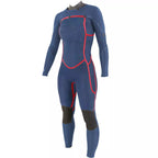 Traje de neopreno largo para mujer 4/3mm Soöruz Divine Chest Zip color azul