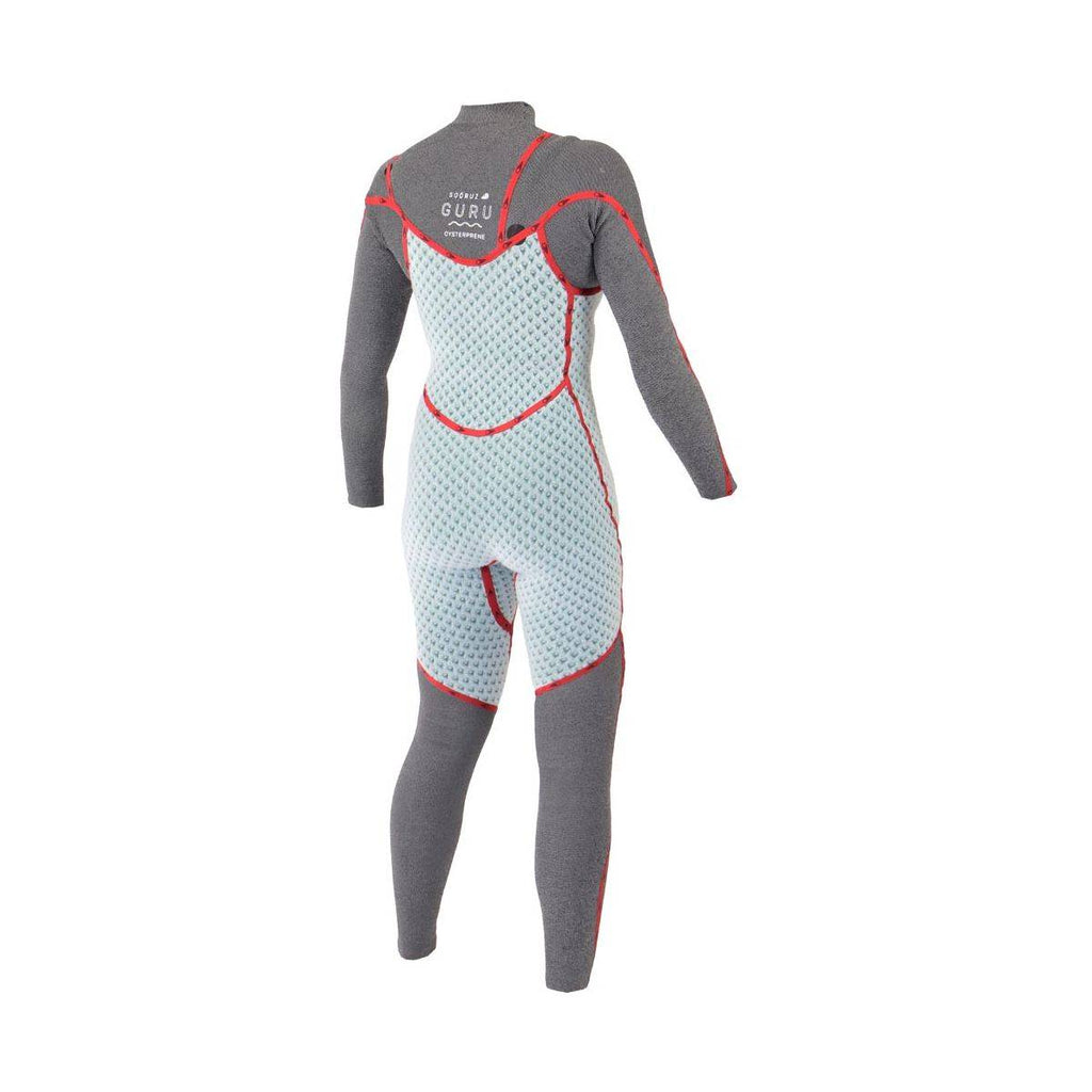 Traje de neopreno largo para mujer 4/3mm Soöruz Guru Pro Chest Zip color azul