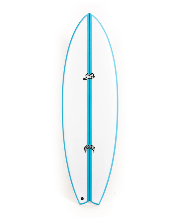 Tabla de surf twin fin Lost RNF Twinzer 96er diseñada por Matt Mayhem Biolos